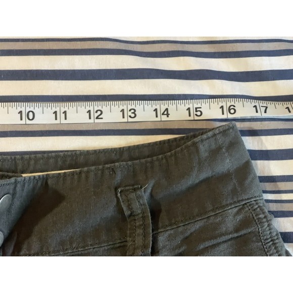 Converse One Star Shorts Linen Blend Mid Rise Sz 8    Z628 - Picture 4 of 6